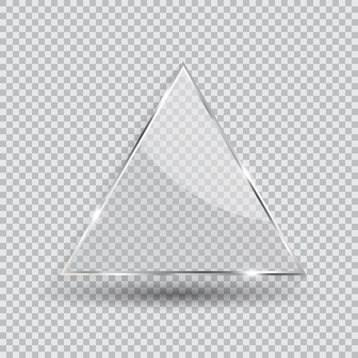 Vector marco de transparencia de vidrio
