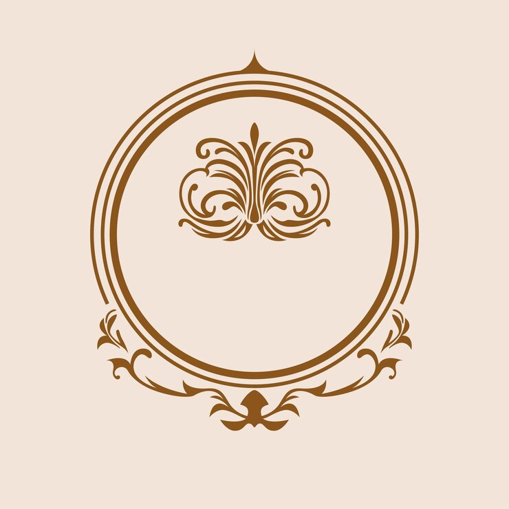 Vector marco vectorial floral flores intrincadas que rodean la elegancia y la creatividad