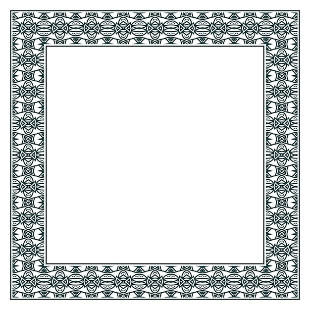 Marco vectorial ornamental vintage. Plantilla de ilustración vectorial para diseño