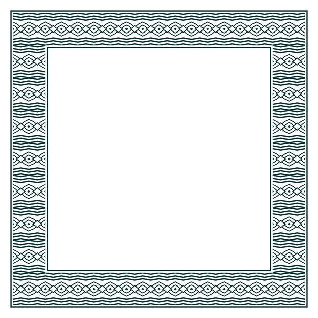 Marco vectorial ornamental vintage. Plantilla de ilustración vectorial para diseño