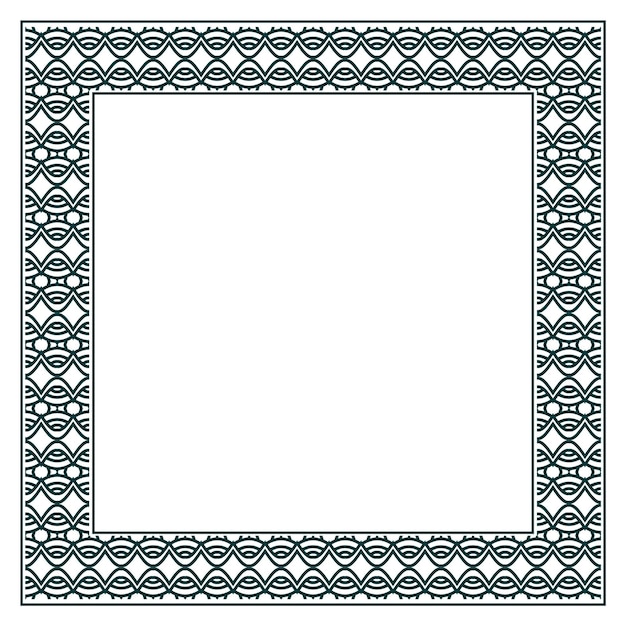Marco vectorial ornamental vintage. Plantilla de ilustración vectorial para diseño