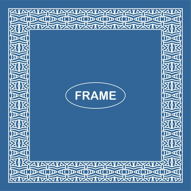 Marco vectorial ornamental vintage. Plantilla de ilustración vectorial para diseño