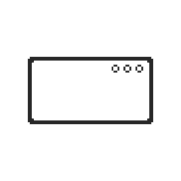 el marco de las ventanas ui pixel art