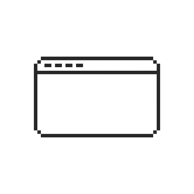 el marco de las ventanas ui pixel art
