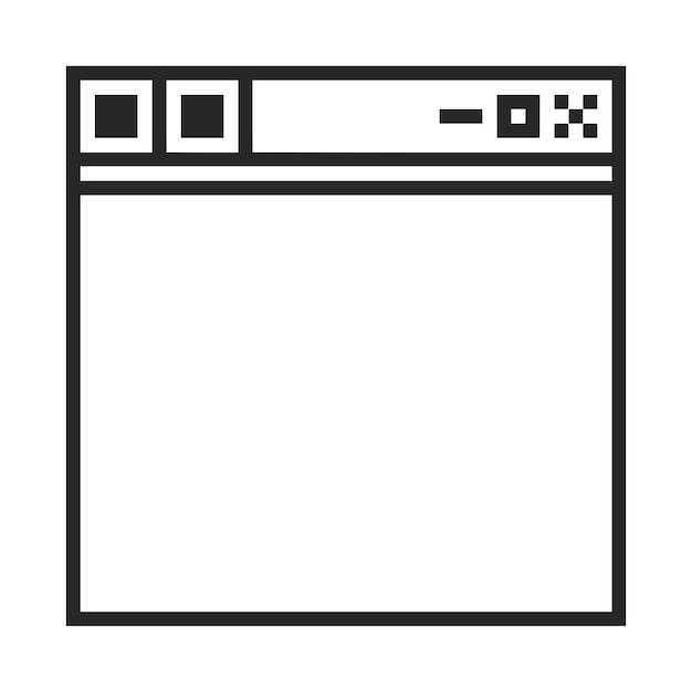 el marco de las ventanas ui pixel art