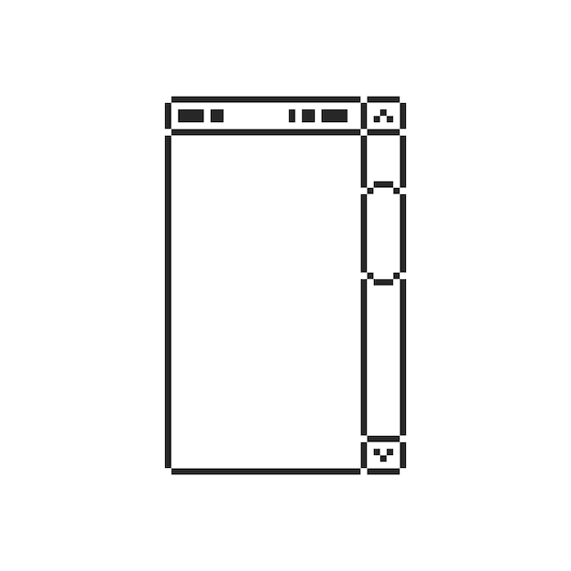 el marco de las ventanas ui pixel art