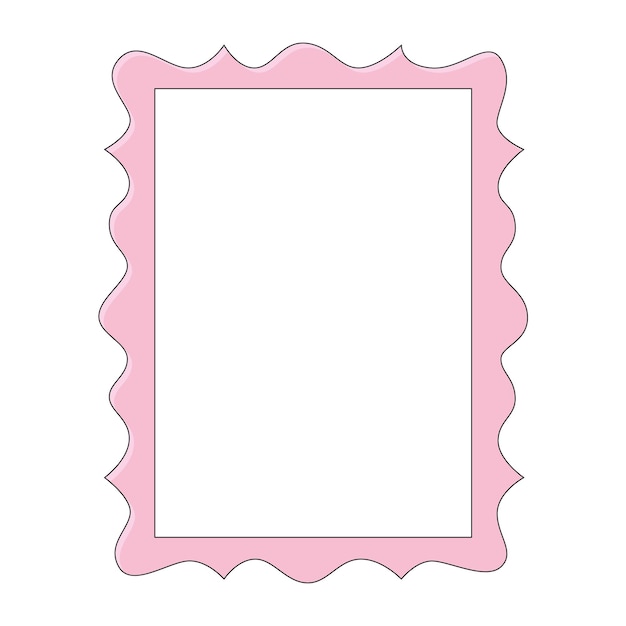 Marco vertical de estilo vintage rosado