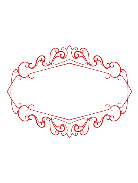 Marco vintage decorativo y diseño vectorial de conjunto de bordes