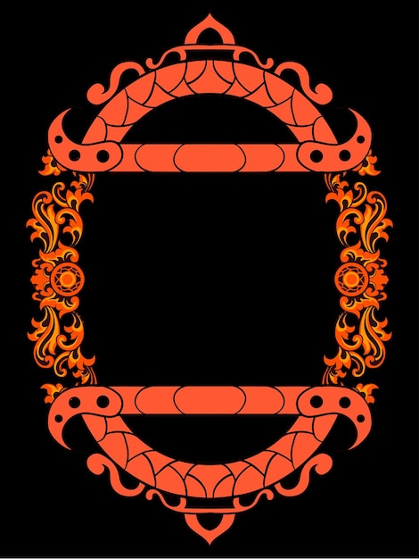 marco vintage ornamento vector 6