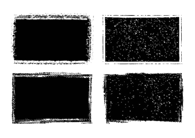 Marcos abstractos grunge negro