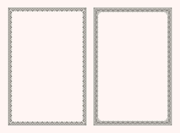 Marcos de certificado. Borde de moneda de diploma de plantilla. Antecedentes del premio Vale de regalo. arte vectorial