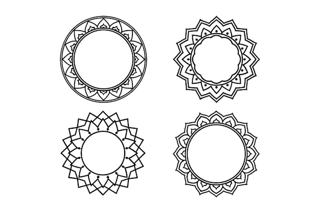 Marcos circulares de las mandalas