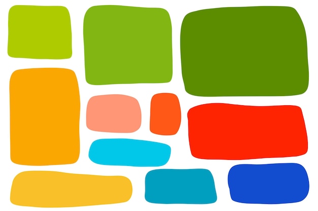 Marcos de citas de color colección de puntos de plantilla en blanco conjunto de carteles de citas minimalistas dibujados a mano aislados