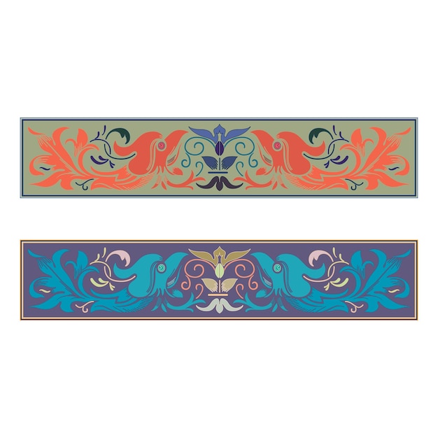 Marcos de desplazamiento de viñeta retro caligráfico clásico floral vintage elementos de diseño ornamental conjunto negro vector aislado