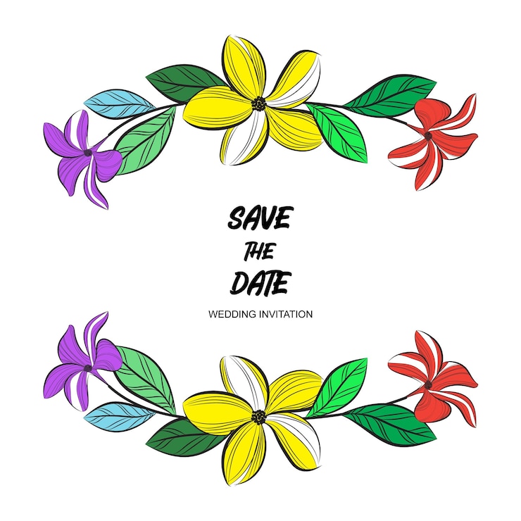 Vector marcos florales dibujados a mano con ramas y hojas de flores plantilla de logotipo elegante ilustración vectorial