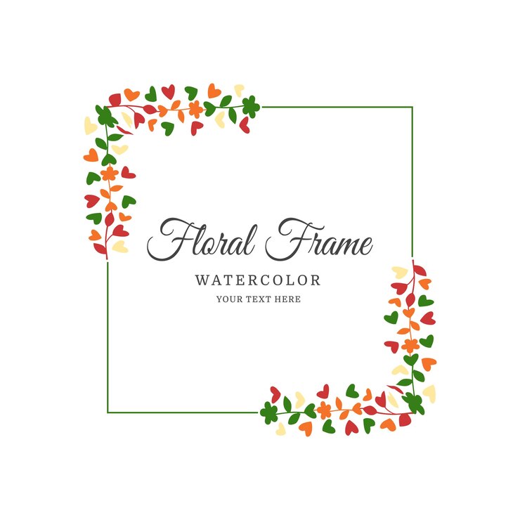 Vector marcos florales