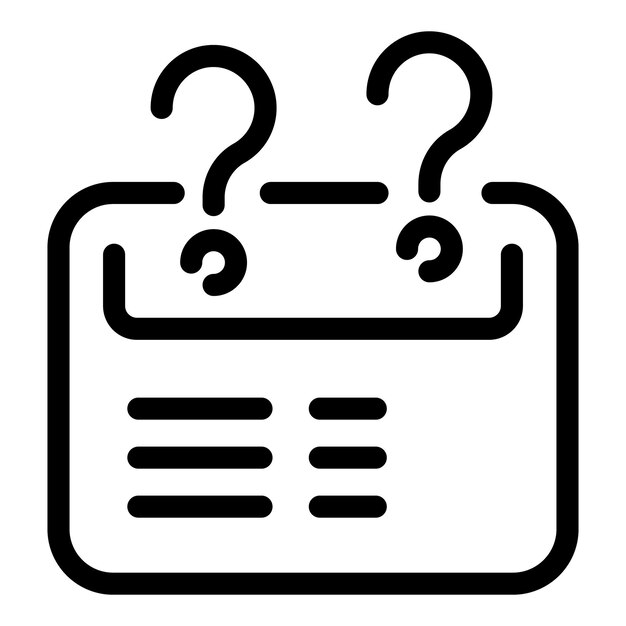 Marcos de pregunta que aparecen por encima del icono del calendario digital en la aplicación de programación de citas