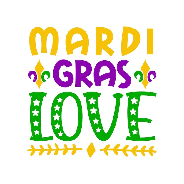 Vector mardi gras svg y diseño de camiseta