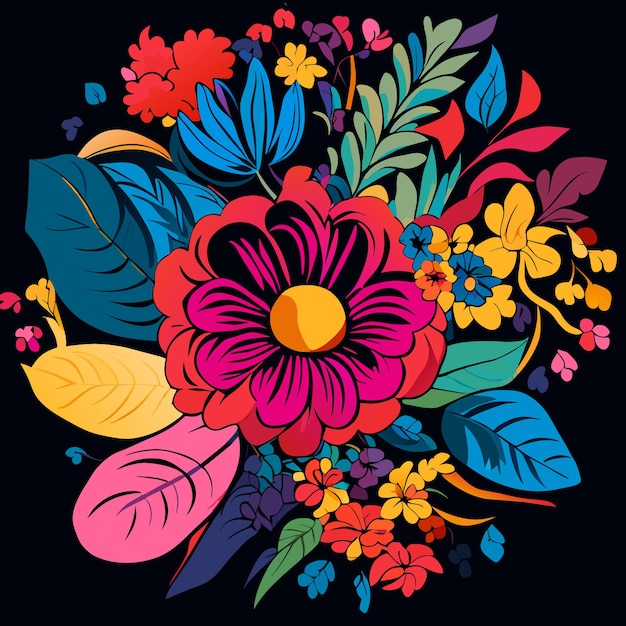 Las margaritas digitales Un tapiz floral dibujado a mano de elegancia pixelada