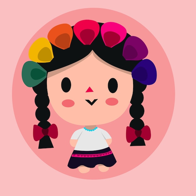 Vector maría muñeca