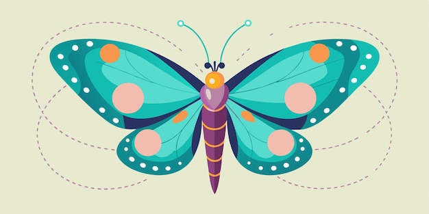 una mariposa colorida con alas azules y verdes