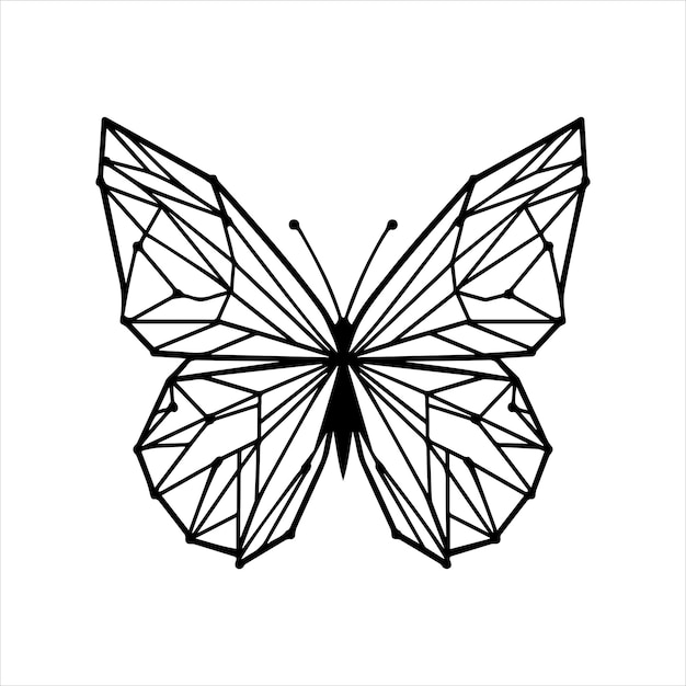 La mariposa geométrica Svg