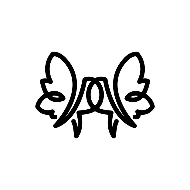 Una mariposa de línea
