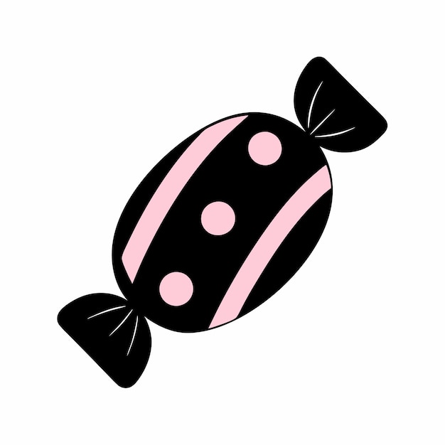 una mariposa negra y rosa con puntos rosados en ella