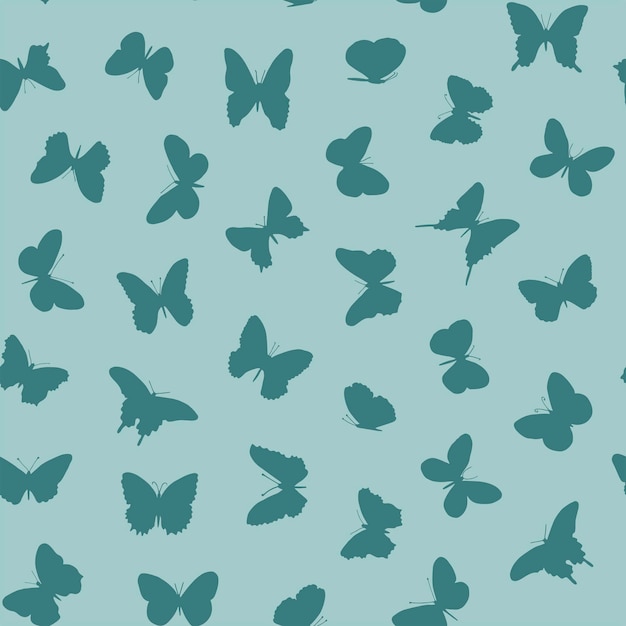 mariposa, vector, seamless, verano, patrón