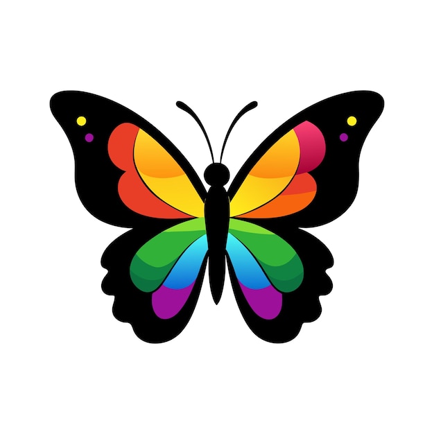 mariposa vectorial de colores
