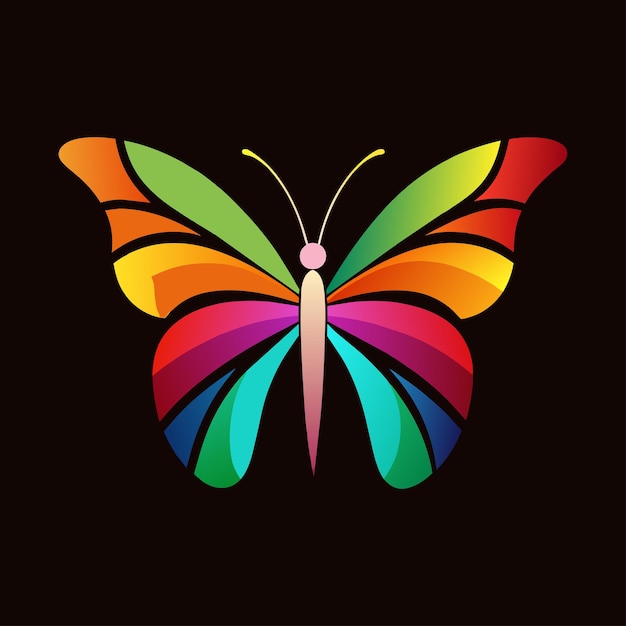 mariposa vectorial de colores