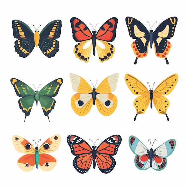 Vector mariposas 3