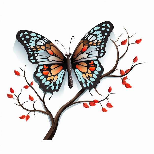 Las mariposas vivas para su liberación son la oruga de cola de golondrina papilio blumei