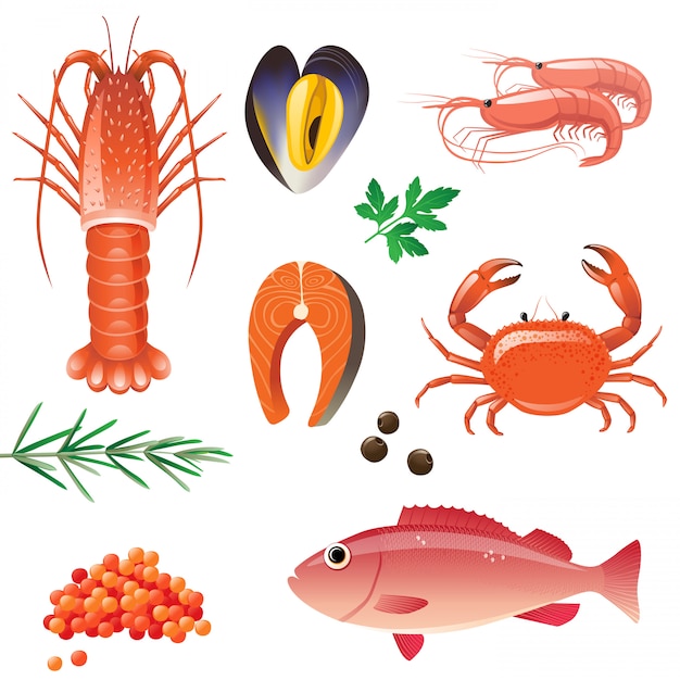 Mariscos y frutos de mar