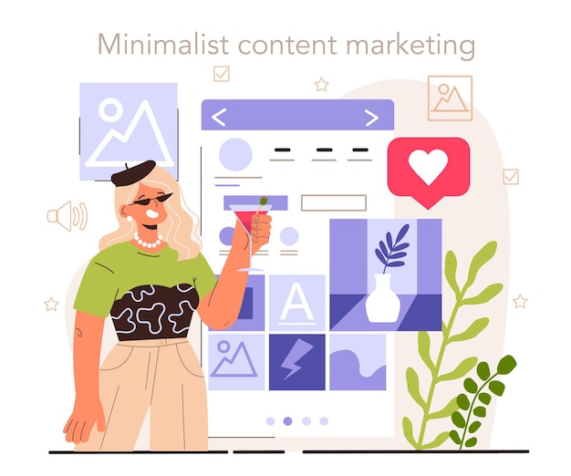 Marketing de contenido minimalista desarrollo de estrategia de contenido redes sociales