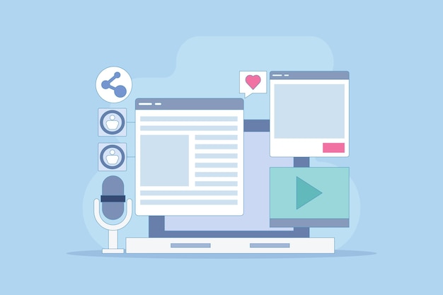 Marketing de contenidos Conceptos que atraen la atención de la audiencia o varias estrategias de marketing de contenidos