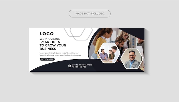 Marketing digital facebook banner linkedin banner template diseño eps gratis