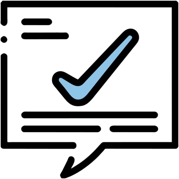 marque en un icono de cuadro de habla línea rota