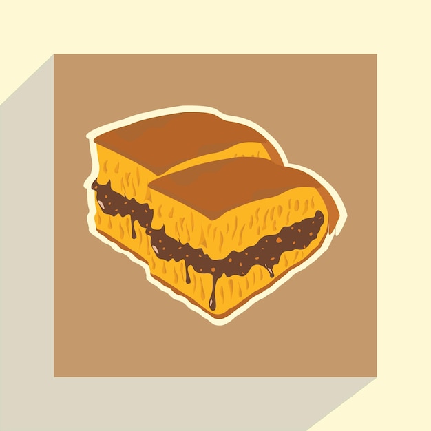 Vector martabak indonesia icono comida asiática