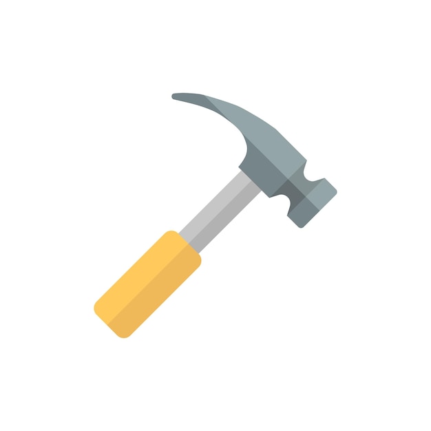 Martillo icono vector ilustración símbolo martillo sobre fondo aislado concepto de signo de construcción