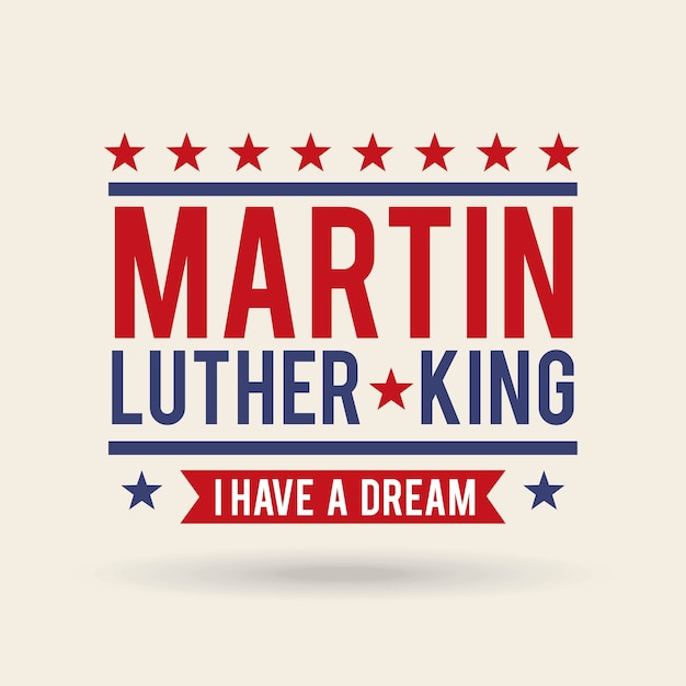 Martin Luther King tengo una celebración de cartel de ensueño