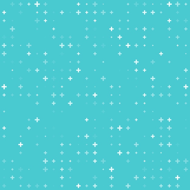 Más cruces de fondo de vector de patrón de hospital