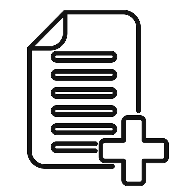Más icono de datos contorno vector interfaz web aplicación empresarial