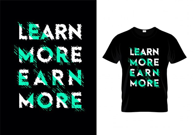 Más información Gane más letras de tipografía para el diseño de camiseta