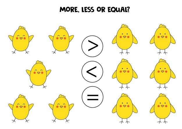 Más menos iguales con lindos pájaros de Pascua.