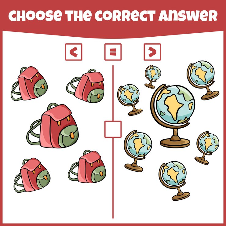 Vector más menos o igual compara el juego de conteo de números