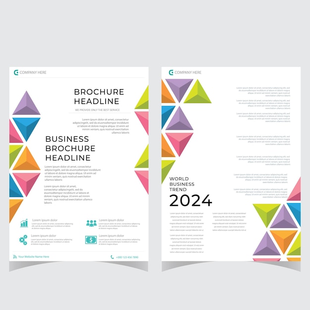 más de una plantilla de diseño informe anual de negocios corporativos folleto cartel perfil de la empresa revista