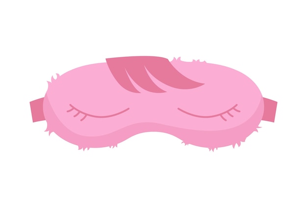 Máscara para dormir Accesorio de protección ocular y prevención de un sueño saludable Símbolo de venda en estilo de dibujos animados Diseño de ropa de relajación para la noche