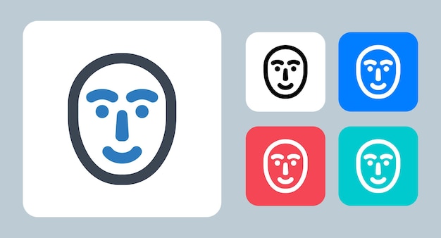 Máscara facial icono vector ilustración signo símbolo iconos planos