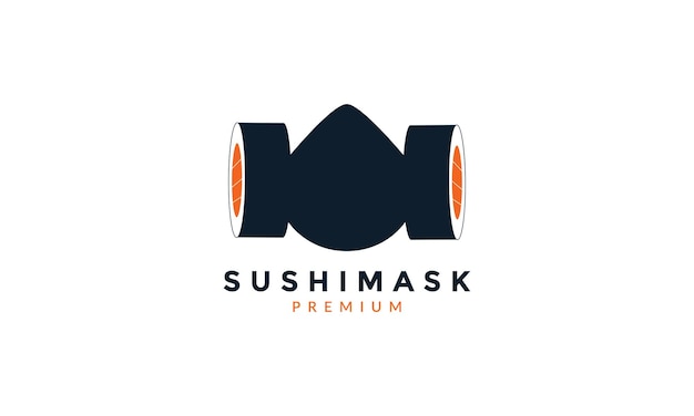 Máscara con ilustración de logo de Sushi